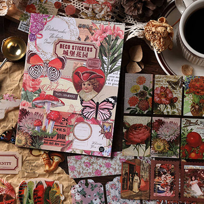 Vintage Stickers 20 Sheets Scrapbooking Supplies Journaling Decals (Nature)
