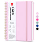 deli Pink Lined Spiral Journal Notebook, 160 Pages, A5 (5.5"x8") Hardcover Writing Notebook, College Ruled Spiral Bound Journal for Women & Men - Perfect for Work, School, Office & Note Taking