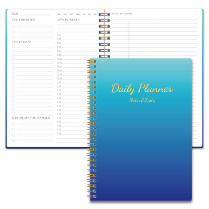 TREES Undated Daily Planner, 80-Day To-Do List with Hourly Schedule