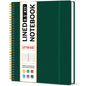 Taja Large Spiral Lined Notebook for Work, Journal for Women & Men