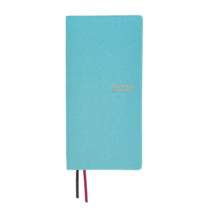 Undated Weekly Planner Notebook Pocket Organizer Appointment Book Journal Notebook A6 Week Plan Notepad (Beige with cover)