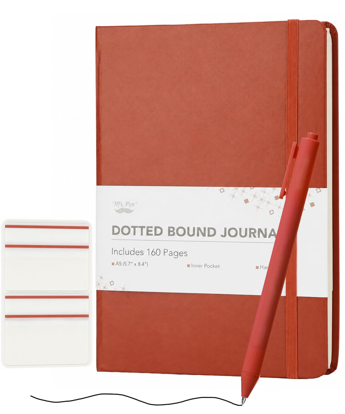 Mr. Pen- Dotted Journal Notebook, A5(5.7" x 8.4"), 160 Pages