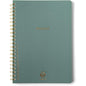DesignWorks Ink Textured Spiral Notebook, Juniper Green, 8.25 x 11.625 in