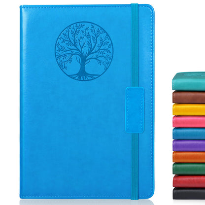 Biuwory Leather Journal Notebook,256 Thick Lined Pages,Hardcover 5.7"×8.3"