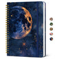 Taja Pretty Spiral Journal for Women, Lined Hardcover Notebook, 6" x 8"