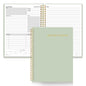 SUNEE Half Meeting Half Note - 7.5"x10" Professional Notebooks for Work - 160 Pages, B5 Size Project Planner, Spiral Meeting Agenda/Minutes Organizer for Women Men, Note Taking, Office & Business