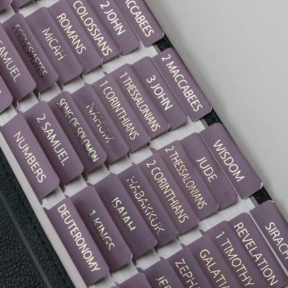 UPAFEXXI-Bible Tabs with Book Summaries, 3D Gold Foil Embossed Lettering