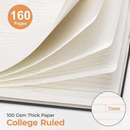 AHGXG Spiral Journal Notebook, 160 Lined Pages, A5 Size (5.7'' x 8.3'')
