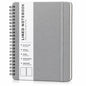 Lined Spiral Notebook for Women, A5 College Ruled Leather Spiral Journals