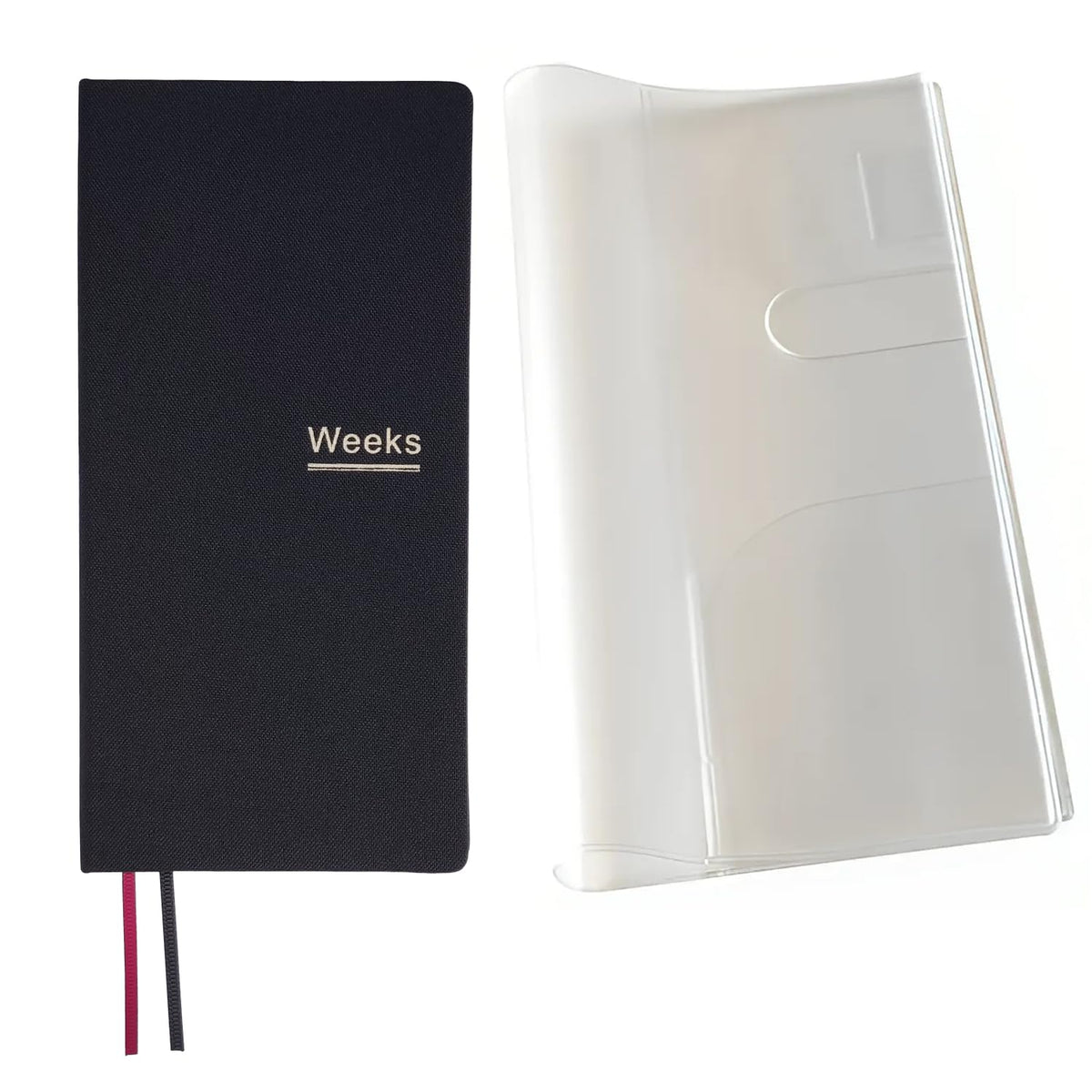 Undated Weekly Planner Notebook Pocket Organizer Appointment Book Journal Notebook A6 Week Plan Notepad (Beige with cover)