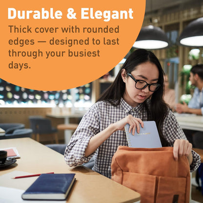 Sweetzer & Orange Daily Planner Notebook – Undated Two-Page Daily Layout with Hourly Schedule, To-Do List, Priorities, and Notes – 6.5" x 9.5" Spiral Bound Productivity Organizer – 160 Pages