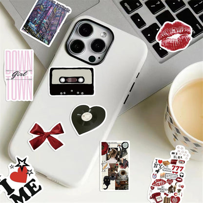Aesthetic Downtown Girls Stickers Pack Trendy Y2K Stickers(50)