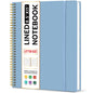 Taja Large Spiral Lined Notebook for Work, Journal for Women & Men