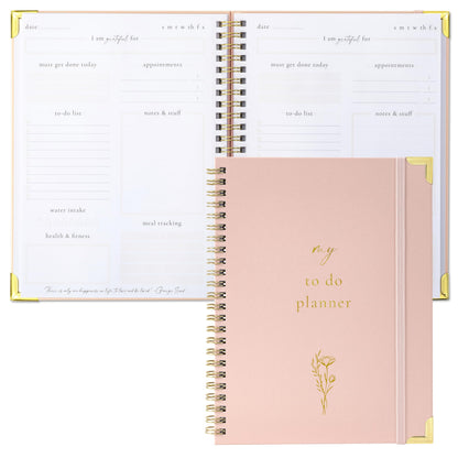 Beautiful To Do List Notebook - Aesthetic Undated ADHD Daily Planner Gift