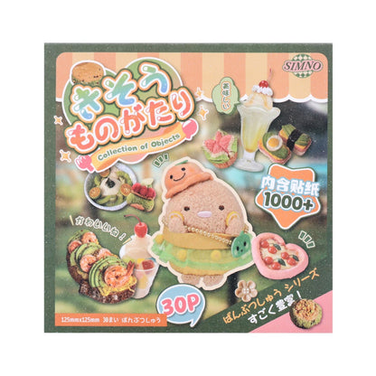 Girl's Korean Sticker Book, Food and Daily Life Theme - 1300+ Cute Dream Style Foodie Stickers, for DIY Scrapbooking Journaling Handbook Decoration Blue
