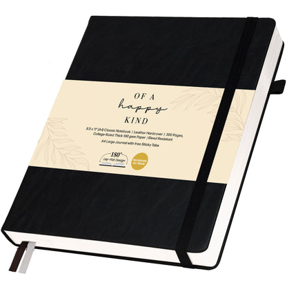 Classic Lined Journal Notebook 8.5x11" A4 Hardcover Leather - Brown Journal
