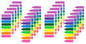 (2000 Pcs) Translucent Bright Sticky Tabs and Arrow Flags for Notebooks