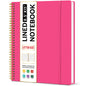 Taja Large Spiral Lined Notebook for Work, Journal for Women & Men