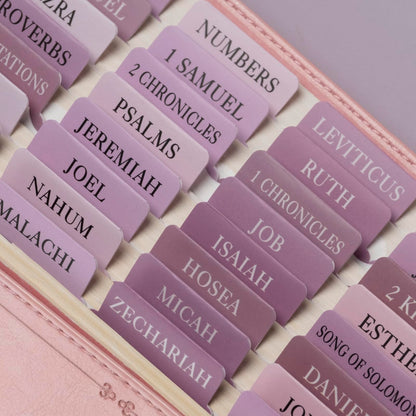 UPAFEXXI-Bible Tabs with Book Summaries, 3D Gold Foil Embossed Lettering