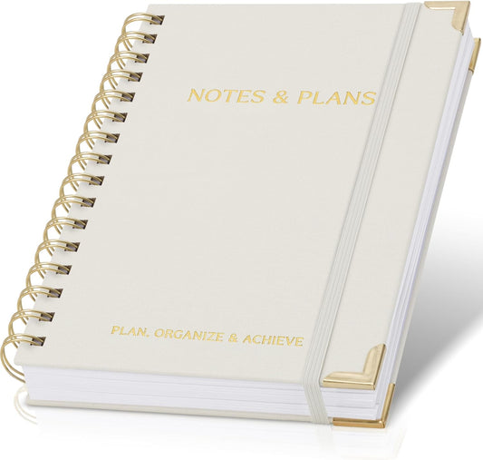 ZICOTO Aesthetic Daily Planner And Spiral Notebook With Hourly Schedule
