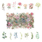 100 Pcs Daisy Camellia Stickers, White Flower Stickers for Scrapbooking Junk Journal Notebook Diary Planner Letter Envelope Water Bottle Phone Case Craft Decoration, 50 Patterns