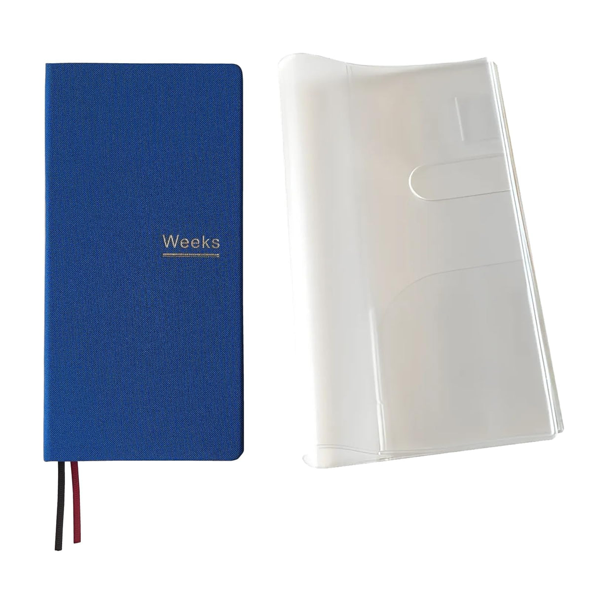 Undated Weekly Planner Notebook Pocket Organizer Appointment Book Journal Notebook A6 Week Plan Notepad (Beige with cover)