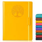Biuwory Leather Journal Notebook,256 Thick Lined Pages,Hardcover 5.7"×8.3"