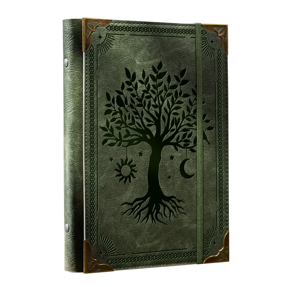 Ovesmusl Sunflower PU Leather A5 Binder 6 Ring Refillable Journal Cover