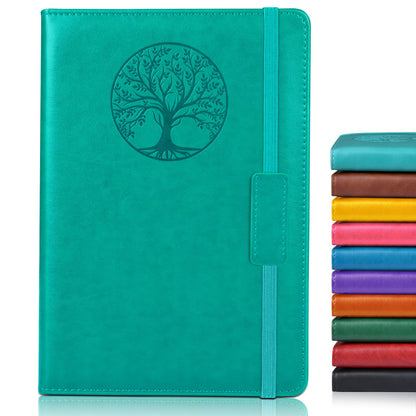Biuwory Leather Journal Notebook,256 Thick Lined Pages,Hardcover 5.7"×8.3"