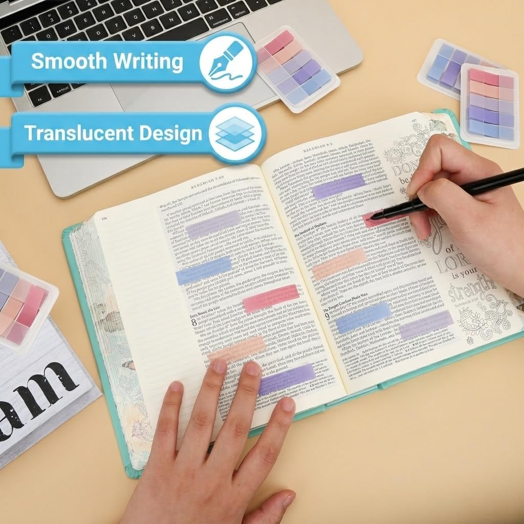Mr. Pen- Transparent Sticky Notes Tabs, 600 pcs