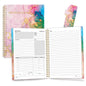 SUNEE Half Meeting Half Note - 7.5"x10" Professional Notebooks for Work - 160 Pages, B5 Size Project Planner, Spiral Meeting Agenda/Minutes Organizer for Women Men, Note Taking, Office & Business