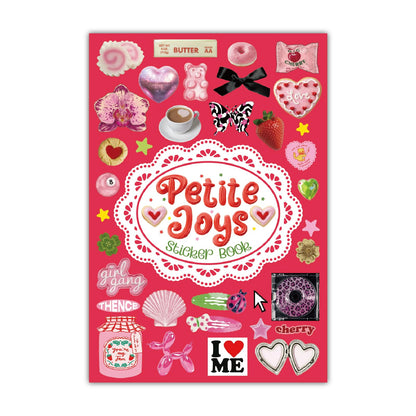 PRSTINCOL Vintage Sticker Book with 30 Pages of Ephemera Stickers, Aesthetic Junk Journaling Supplies for Scrapbooking Adults, 8.3 by 5.5 Inches, Over 550 Pieces
