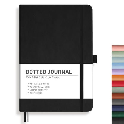 RETTACY Lined Journal Notebook, 192 Numbered Pages, A5 Size (5.7'' x 8.3'')