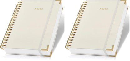 Aesthetic Thick Spiral Notebook Journal For Women in B5 - Linen Hardcover