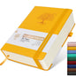 Lined Journal Notebook -365 Pages A5 Thick Journals for Writing Ruled Notebook, Hardcover Leather Journal for Women Men Daily Journal Notebook for Work, Note Taking, 100Gsm Lined Paper( 5.75'' X 8.38'' Green)