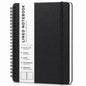 Lined Spiral Notebook for Women, A5 College Ruled Leather Spiral Journals