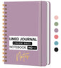 Lined Spiral Journal Notebook, A5 College Ruled Notebook for Note-Taking