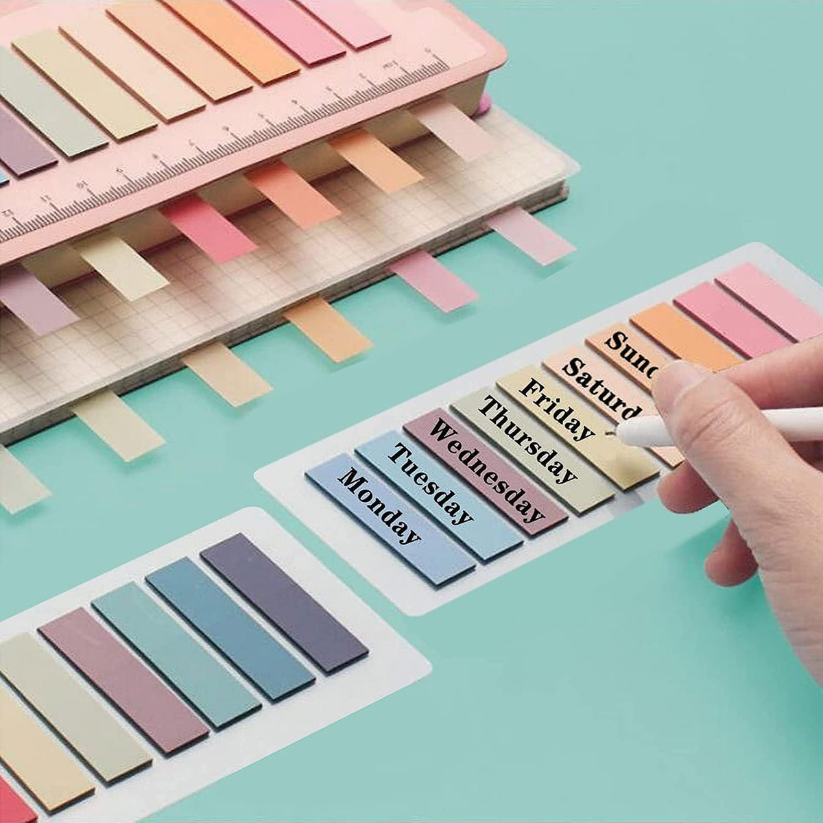 ELII Tabs 800Pcs Sticky Index Tabs Page Markers,Writable and Transparent