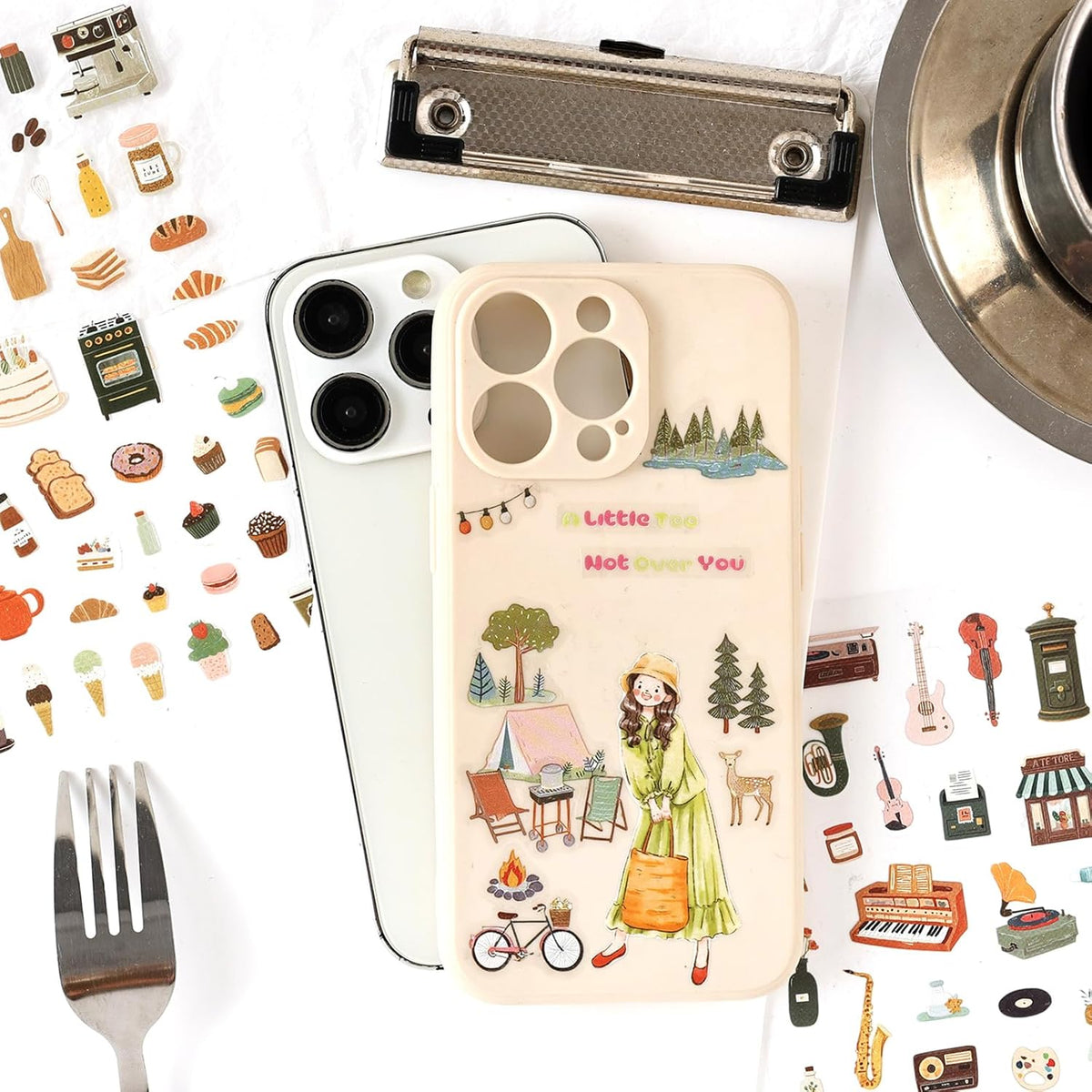 Life's Little Scenes Series Sticker Scrapbooking Supplies for Junk Journal, 24 Sheets PET Stickers - Vintage Journaling Stickers