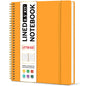 Taja Large Spiral Lined Notebook for Work, Journal for Women & Men