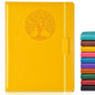 Biuwory Leather Journal Notebook,256 Thick Lined Pages,Hardcover 5.7"×8.3"