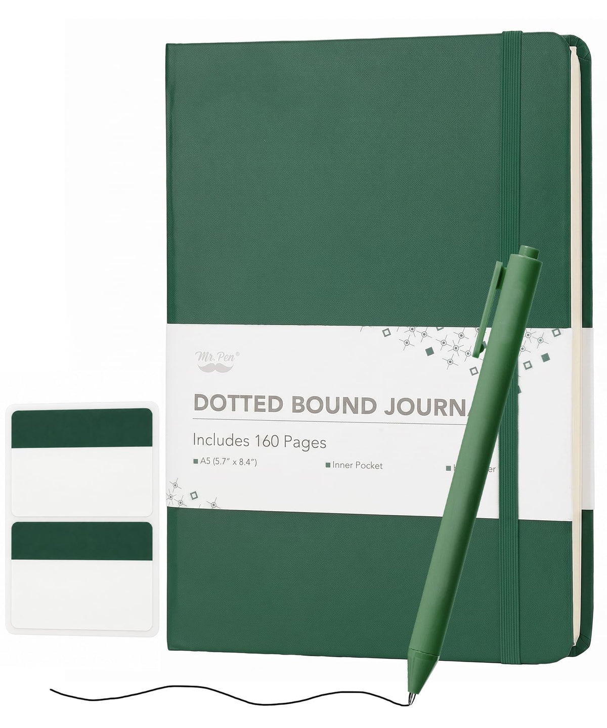 Mr. Pen- Dotted Journal Notebook, A5(5.7" x 8.4"), 160 Pages