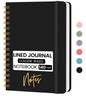 Lined Spiral Journal Notebook, A5 College Ruled Notebook for Note-Taking