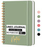 Lined Spiral Journal Notebook, A5 College Ruled Notebook for Note-Taking