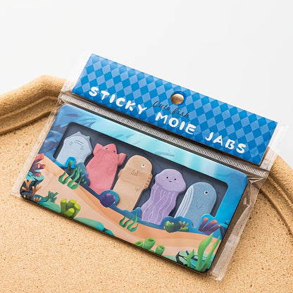 150pcs of Adorable Animal-Themed Thumb Index Tabs, Reusable Side Markers for Books, Vibrant Sticky Notes Suitable for Office And School Use