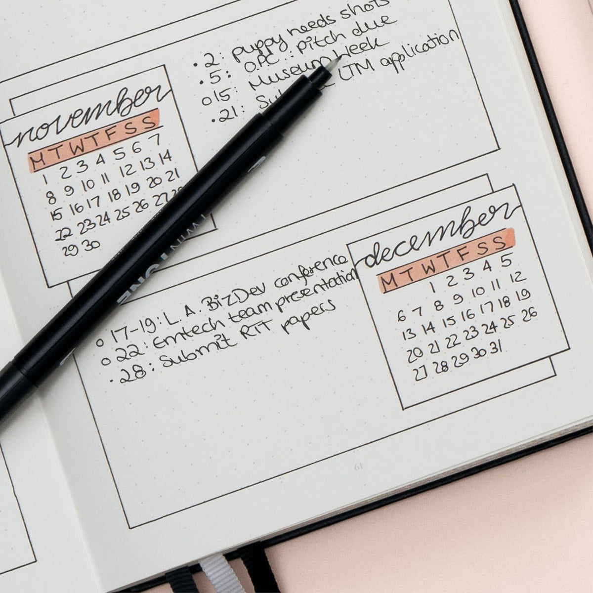 LEUCHTTURM1917 368952 Bullet Journal Edition 2 Green23, Medium A5, Hardcover, 206 Numbered Pages,Dotted