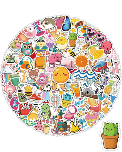 300 Pcs Stickers for Kids, Cute Vinyl Waterproof Stickers for Water Bottle
