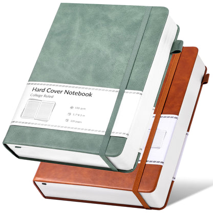 CAGIE Journal Notebook for Women Men Leather Journaling Notebooks Diary A5
