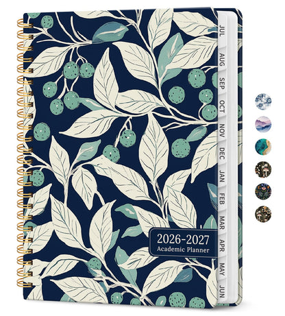 Planner 2026-2027, Jul 2026-Jun 2027 Academic Monthly & Weekly Planner