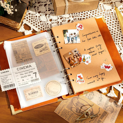 Ovesmusl Sunflower PU Leather A5 Binder 6 Ring Refillable Journal Cover